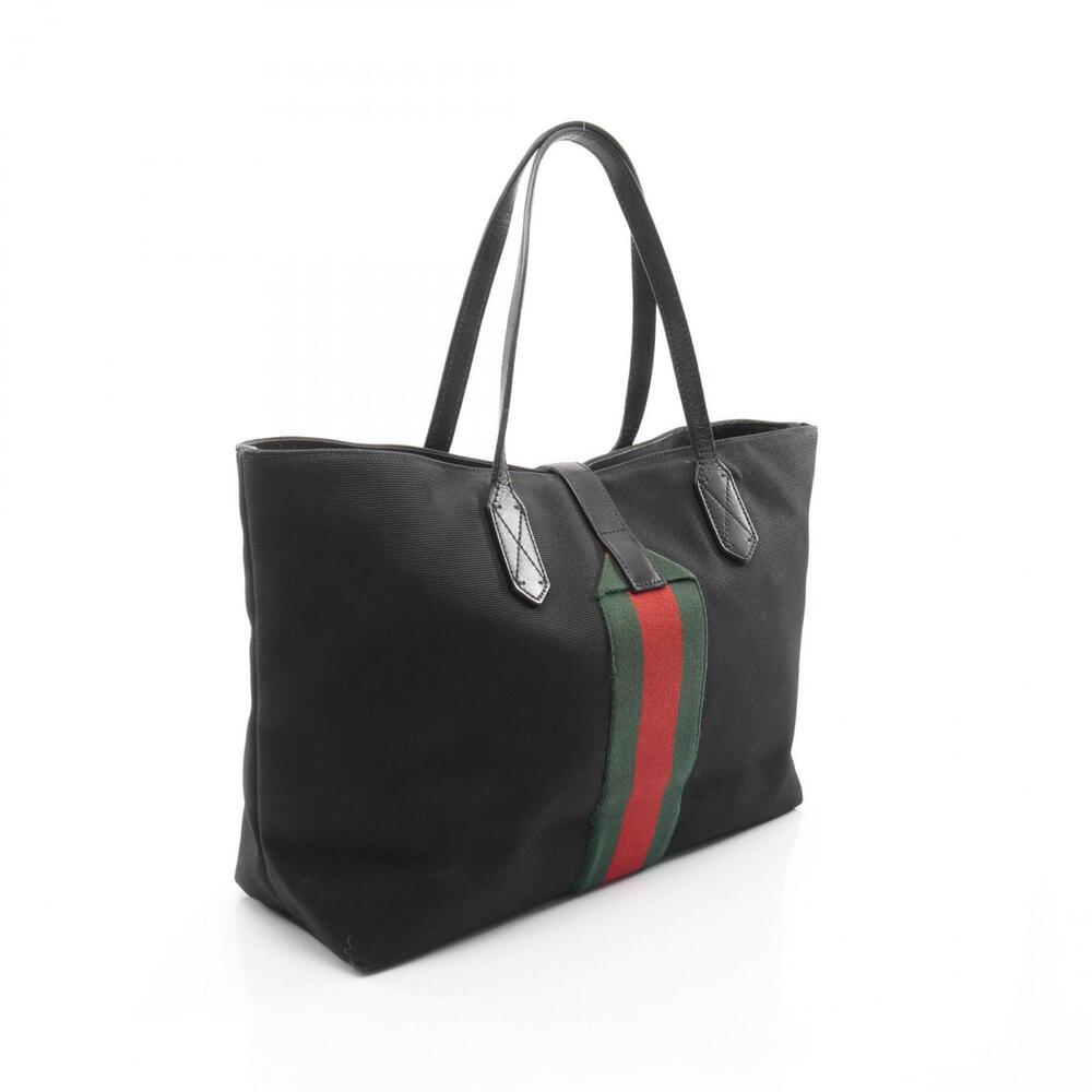 GUCCI Authentic Black Leather Tote Bag - Picture 2 of 10
